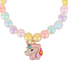 Load image into Gallery viewer, Unicorn Galaxy Charm Necklace & Bracelet Jewellery Set