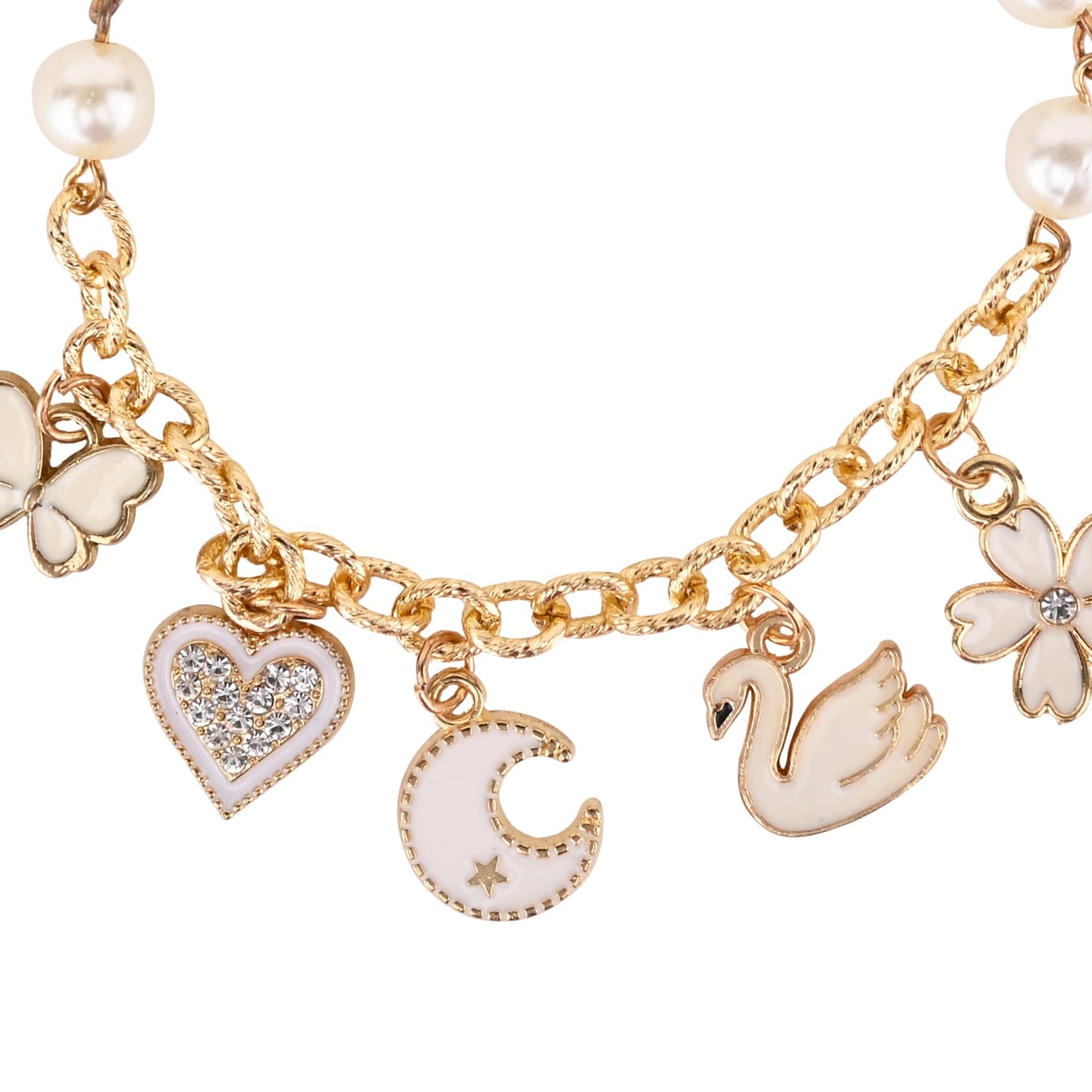 Multi Charm Chain Bracelet