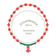Load image into Gallery viewer, Christmas Bell Necklace Bracelet Earrings Finger Ring Jewellery Set