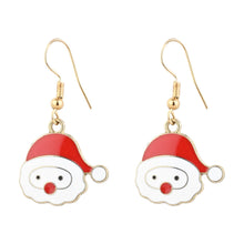 Load image into Gallery viewer, Christmas Santa Claus Necklace Bracelet Earrings Jewellery Set