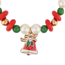Load image into Gallery viewer, Christmas Charms Set of 2 Beaded Bracelets