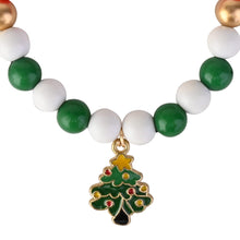 Load image into Gallery viewer, Christmas Tree Charm Beaded Bracelet