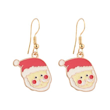 Load image into Gallery viewer, Christmas Charm Santa Claus Earrings