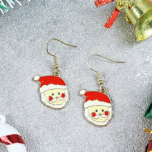 Load image into Gallery viewer, Christmas Charm Santa Claus Earrings