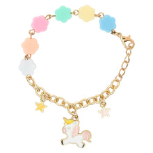 Load image into Gallery viewer, Unicorn Galaxy Charm Necklace & Bracelet Jewellery Set