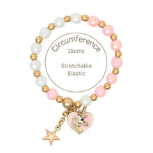 Load image into Gallery viewer, Unicorn Charm Beaded Bracelet