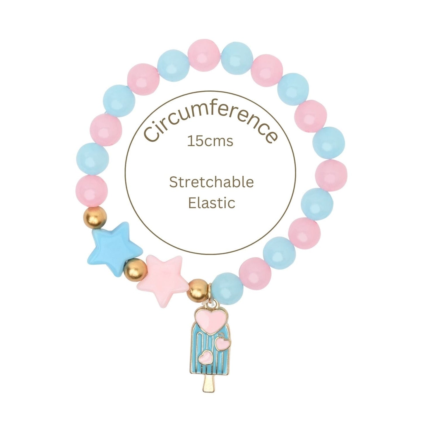 Ice-cream Charm Beaded Bracelet