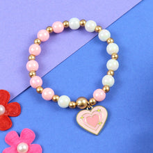 Load image into Gallery viewer, Heart Charm Beaded Bracelet