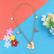 Load image into Gallery viewer, Butterfly Charm Chain Necklace – Cute & Trendy Jewellery for Girls | Asthetika India