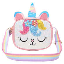 Load image into Gallery viewer, Unicorn Glitter Sling Bag - Pink
