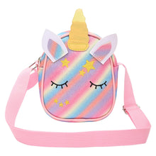 Load image into Gallery viewer, Unicorn Glitter Sling Bag - Light Pink