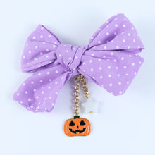 Load image into Gallery viewer, Halloween Pumpkin Bow Hair Clip