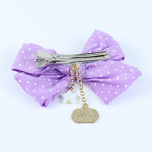 Load image into Gallery viewer, Halloween Pumpkin Bow Hair Clip