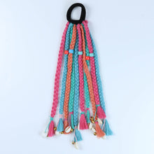 Load image into Gallery viewer, Sea Shell Beads Braided Hair Tie MultiColour