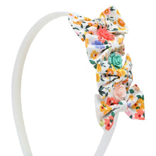 Load image into Gallery viewer, Floral Charms Bows Hair Band - White