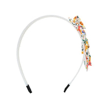 Load image into Gallery viewer, Floral Charms Bows Hair Band - White