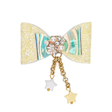 Load image into Gallery viewer, Glitter Bows Floral Charms Hair Clip - Set of 2