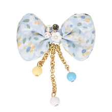Load image into Gallery viewer, Floral Bows Tassels Hair Clip - Set of 2