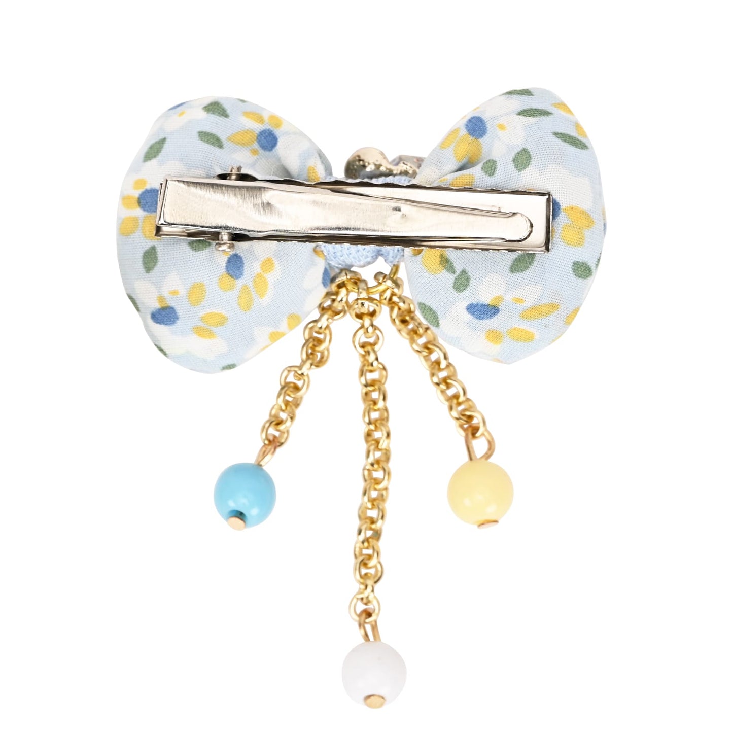 Floral Bows Tassels Hair Clip - Set of 2