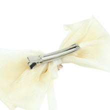 Load image into Gallery viewer, Floral Charm Bow Hair Clip