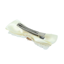 Load image into Gallery viewer, Floral Charm Bow Hair Clip