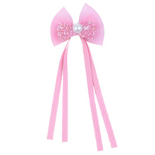 Load image into Gallery viewer, Glitter Bows Set of 3 Hair Clips