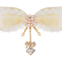 Load image into Gallery viewer, Christmas Floral Charm Bow Hair Clip