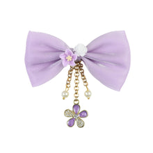 Load image into Gallery viewer, Hanging Charms Bow Hair Clip