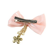 Load image into Gallery viewer, Hanging Charms Bow Hair Clip