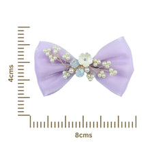 Load image into Gallery viewer, Floral Charms Bow Hair Clip