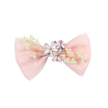 Load image into Gallery viewer, Floral Charms Bow Hair Clip