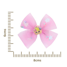 Load image into Gallery viewer, Smiley Face Charm Set of 2 Bow Hair Clips