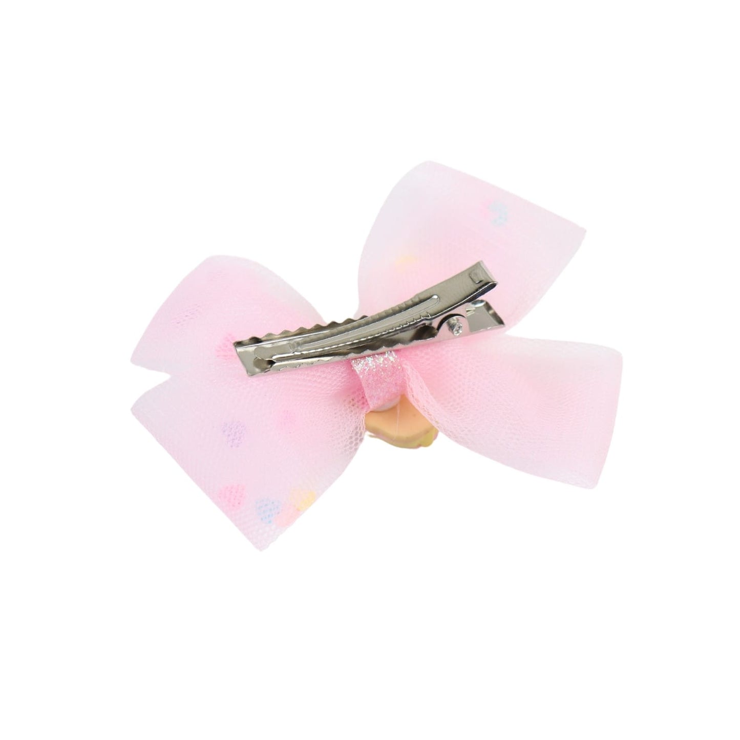 Smiling Ice-Cream Charm Set of 2 Bow Hair Clips