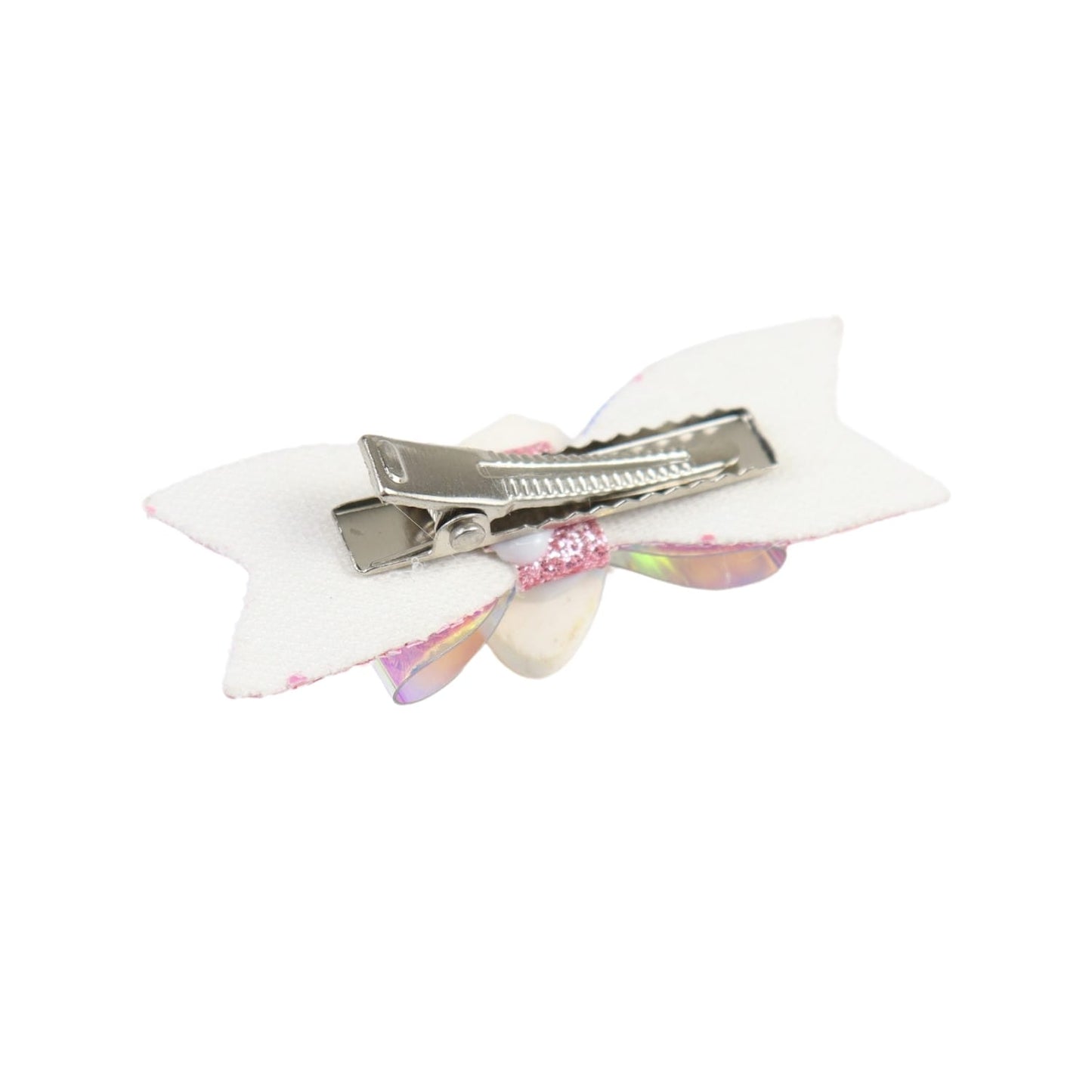 Rainbow Unicorn Glitter Bow Set of 2 Hair Clips