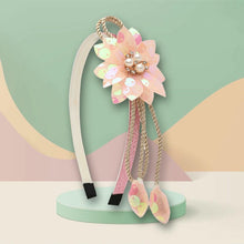 Load image into Gallery viewer, Floral Charm Tassel Hair Band Trendy Girls Hair Accessory for Rakhi & Gifting