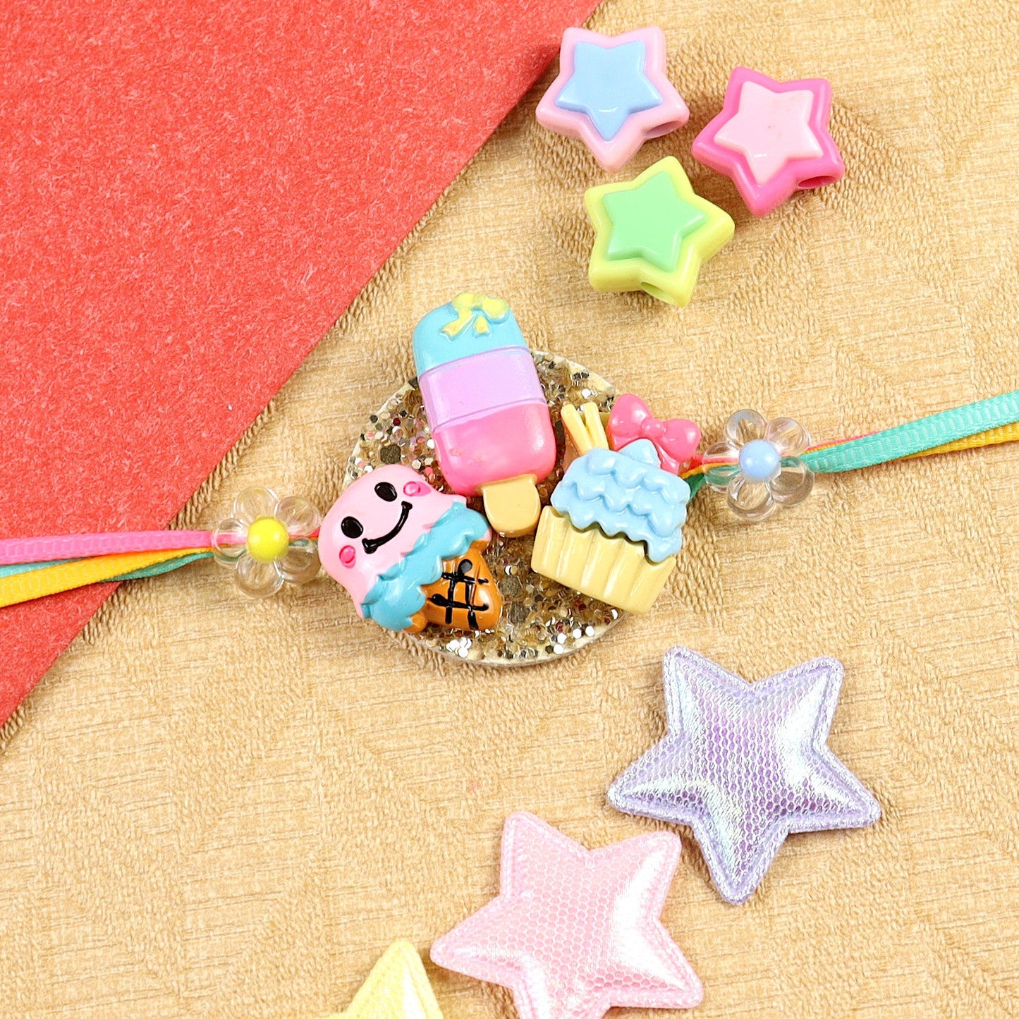 Ice-cream Cupcake Kids Rakhi Raksha Bandhan Rakhi by Asthetika