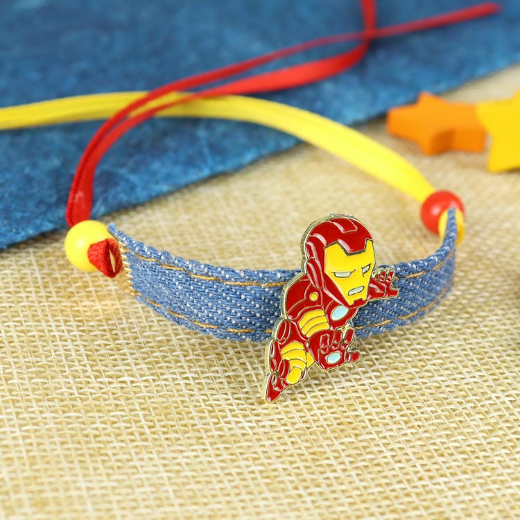 Ironman Denim Belt Rakhi – Festive Rakhi Design for Raksha Bandhan