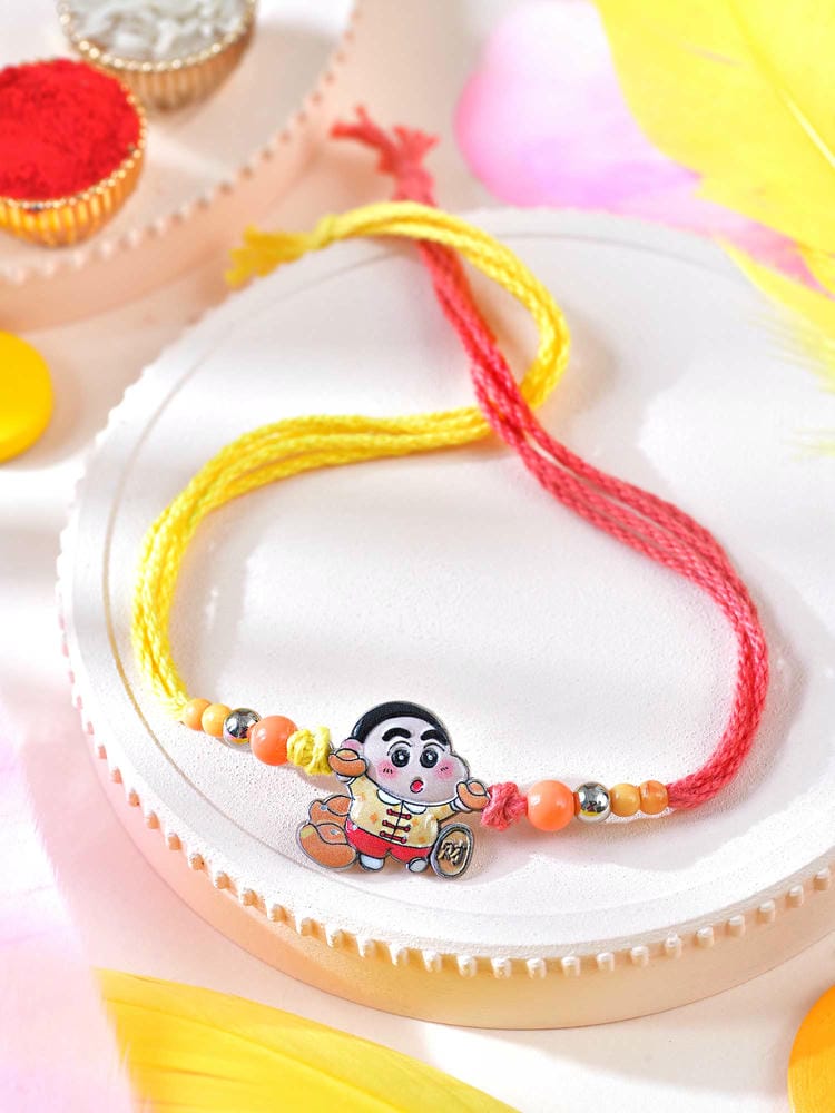 Cartoon character metal charm kids Rakhi