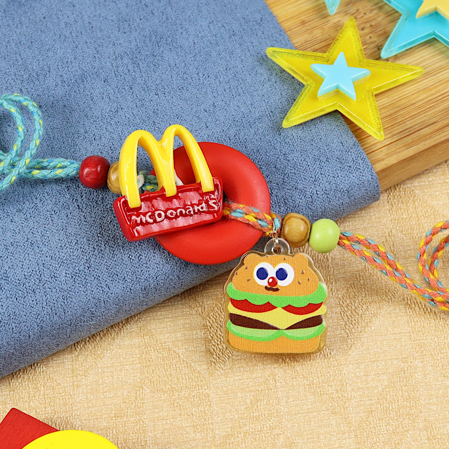 Burger kids Rakhi, laid flat