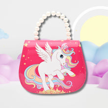 Load image into Gallery viewer, Unicorn Sling Bag Beaded Handle - Pink