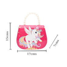 Load image into Gallery viewer, Unicorn Sling Bag Beaded Handle - Pink