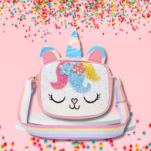 Load image into Gallery viewer, Unicorn Glitter Sling Bag - Pink