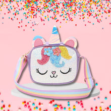 Load image into Gallery viewer, Unicorn Glitter Sling Bag - Purple
