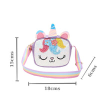 Load image into Gallery viewer, Unicorn Glitter Sling Bag - Purple