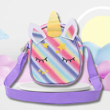 Load image into Gallery viewer, Unicorn Glitter Sling Bag - Purple
