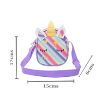 Load image into Gallery viewer, Unicorn Glitter Sling Bag - Purple