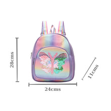 Load image into Gallery viewer, Butterfly Glitter Sequin Fashion Backpack - Purple