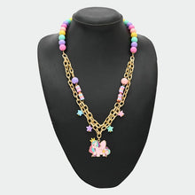 Load image into Gallery viewer, Unicorn Charm Layered Chain Necklace