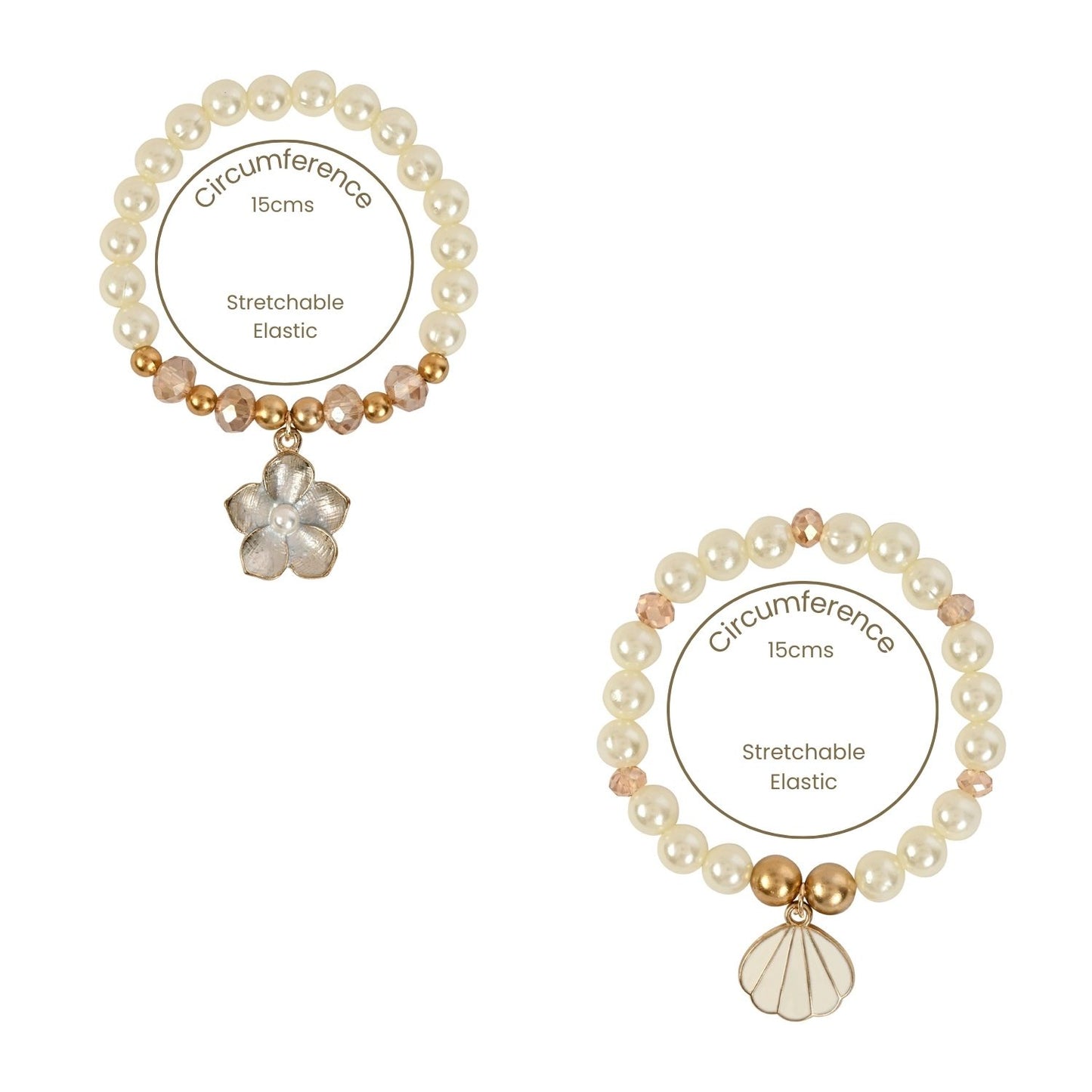 Floral Kids Bracelet Set of 2