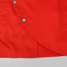 Load image into Gallery viewer, Red Kurta with Asymmetrical Cut
